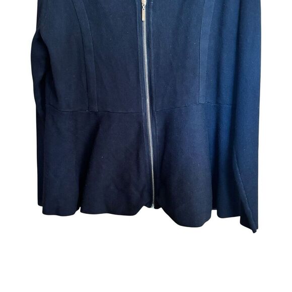 Thalia Sodi Cardigan Womens XL Black Zipper Accent Stretch Long Sleeve Sweater - Picture 4 of 8